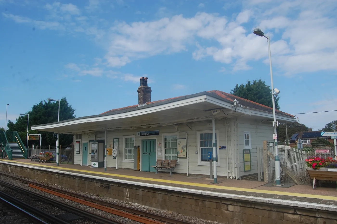 Plumpton station, the only intermediate stop the replacement buses still serve.