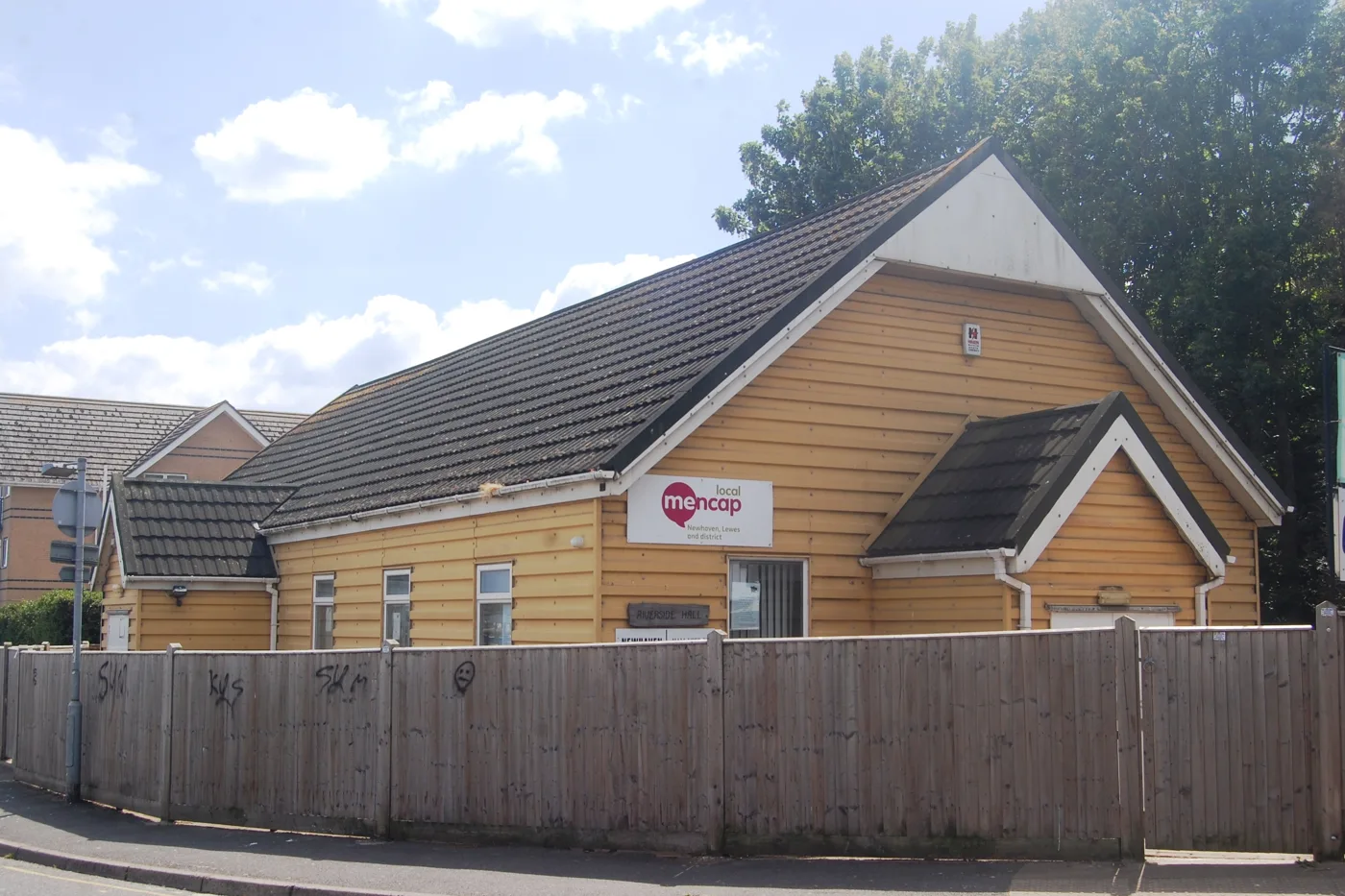 Riverside Hall on Riverside South, Newhaven, home to Newhaven, Lewes and District Mencap