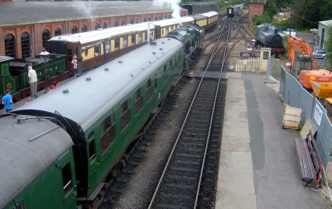 Sheffield Park station, where the Bluebell Railway's Santa Specials start